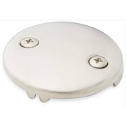 Overflow Cover Plate with Two Screws - Brushed Nickel