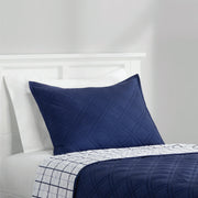 Mainstays Blue Emmett Plaid Microfiber Quilt, Full/Queen