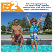 SwimWays Swim Vest Personal Flotation Device with Shark Design, UPF 30+ Protection, Adjustable Straps for Toddlers 2-4 Years, 20148024