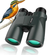 USCAMEL 10x42 Binoculars, BAK4 Prism with FMC Coating, Waterproof Rubber Armor, 18mm Ultra-Wide Angle Eyepiece, Compact Professional Outdoor Optics