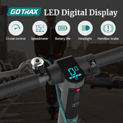 GOTRAX GT-RIVAL-BLACK Rival PLUS Electric Scooter 8.5