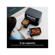 Ninja DZ090 Foodi 6 Quart 5-in-1 DualZone 2-Basket Air Fryer with 2 Independent Frying Baskets