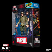 Hasbro Marvel Legends Wolverine WWII Logan 6-Inch Action Figure with 7 Accessories, Blue and Yellow, Comics-Inspired Design, G0820