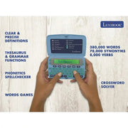 Lexibook D650EN The English Dictionary, Definitions, Thesaurus, Grammar, Phonetic Spellchecker With Battery (Blue/Grey)