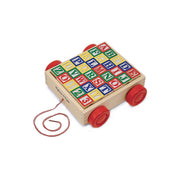 Melissa & Doug 1169 Classic ABC Wooden Block Cart Educational Toy
