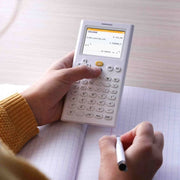 NumWorks N0110 Graphing Calculator, High-Resolution Color Screen, USB-C Charging Cable, White