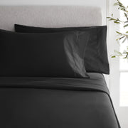 Mainstays MS9305771522-A4 4-Piece 300 Thread Count Luscious Merlot CVC Cotton Blend King Bed Sheet Set, Red