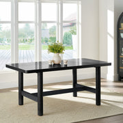 Better Homes & Gardens Adlin Rectangle Dining Table, Charcoal Finish, Box 1 of 2