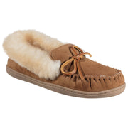 Minnetonka Moccasin Alpine Sheepskin Moc Slippers for Ladies - Golden Tan - 9M