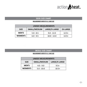 ActionHeat AH-SK-AA-03 AA Battery Heated Wool Socks, S-M