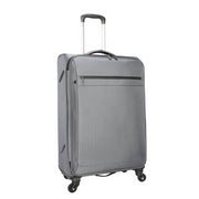 Protege PG63100126923MG Gravity Free 26-Inch Softside Upright Luggage, Durable Polyester, Four 360-Degree Spinner Wheels, Expandable, Gray