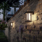Philips 582932 LED Motion Sensor Solar Outdoor Cylindrical Wall Lantern, Bright White 3000K, Dimmable, 1-Pack