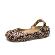 ZZZ Women's Ballet Clog Flats, Lightweight Breathable Perforated Upper, Slip-On Non-Slip Durable Casual Shoes, Gold