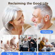 sUWU Hearing Aids for Seniors, Rechargeable Hearing Aids, Hearing Amplifier for Adults Hearing Aids (Silver)