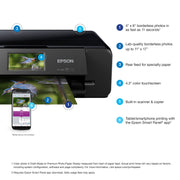Epson Expression Photo XP-980 All-in-One Wireless Wide-Format Inkjet Printer, 6-Color Claria Photo HD Ink, Borderless Printing up to 11 x 17 in, Fast 4 x 6 in Photo Printing, Built-In Scanner and Copier, C11CL95201