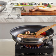 Kitexpert Nonstick Frying Pans Set, 6 Pcs, Titanium Ceramic Coating, Star-Textured Interior, Oven Safe to 450F, Dishwasher Safe, All Cooktops Compatible
