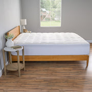 Allswell Washable Gel Memory Foam Mattress Pad Queen - White