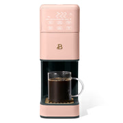 Beautiful 19697 Perfect Grind Programmable Single Serve Coffee Maker, Rose by Drew Barrymore
