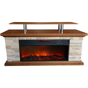 LifeSmart ZCFP1032US 60 Inch Media Fireplace, MultiColor