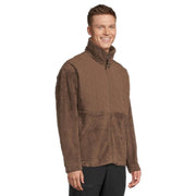 The North Face Cabin Fleece Full Zip Men's Jacket, Smokey Brown, Medium, 100% Recycled Polyester, NF0A8DQ01OI
