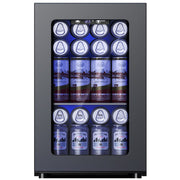 SIMZLIFE WC-6B Mini Beverage Refrigerator, Portable Wine Cooler, 0.6 Cubic Feet, Black