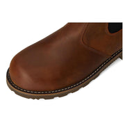 Carhartt Men's Frontier Steel Toe Chelsea Work Boots, Water Resistant Oil-Tanned Leather, Slip-On, Bison Brown, Size 9.5 FN5254-M