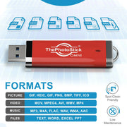 PrairieIT TPSOMNI512GB ThePhotoStick Omni 512GB Photo and Video Backup Flash Drive, Plug-and-Play