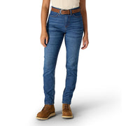 Carhartt Mason High Rise Slim Fit Women's Jeans, Pull-On Stretch Denim, Blue Grotto, Size 8, 107491