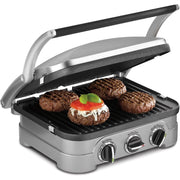 Cuisinart GR-4NNAS Griddler Indoor Grill, Griddle, and Panini Press Color, Stainless Steel