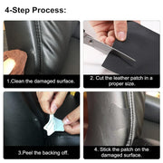 Miaochuan Self Adhesive Leather Repair Patch Tape, Durable Vinyl Repair Kit for Couches, Furniture, Car Seat