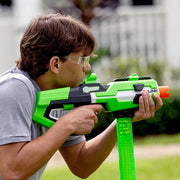 Laser X Siren Blink Motorized Rapid-Fire Foam Dart Blaster, 20-Dart Magazine, Adjustable Firing Rate, Rechargeable LiPo Battery, Indoor-Outdoor Play, 11933