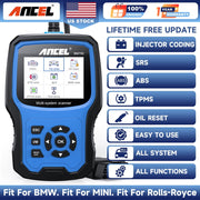 ANCEL BM700 OBD2 Scanner Code Reader with ABS SRS EPB TPMS Diagnostics for BMW Mini