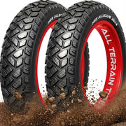 Happy Ebikes Allscape 26x4 Fat Bike Tire Set, High-Performance Puncture Resistant Tires for Electric and Mountain Bikes, Directional Herringbone Tread, Pack of 2, ALLSCP-264-S