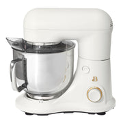 Made By Gather Beautiful 5.3 Qt Stand Mixer, 12 Speeds, 300W Motor, Stainless Steel Bowl, Tilt-Head Design, Tomato Red, 29090