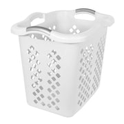 Home Logic 2 Bushel Lamper Laundry Basket with Silver Handles, Black, 2 Pack