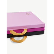 Justice 6' Three Folding Gymnastics Mat with High-Density Foam Core, Pink, 1.5-Inch Thick, Carry Handles