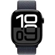 Apple Watch Gen 10 Series 10 Cell 46mm Jet Black Aluminum - Ink Sport Loop MWY53LW/A