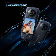 Insta360 X3-ALT2 360 Degree Waterproof Action Camera, Black