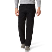 Wrangler Men's Relaxed Fit Jeans, 100% Cotton, Distressed Indigo Wash, Straight-Leg, Mid Rise