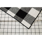 Better Homes & Gardens Buffalo Plaid Cotton Quilt for All Ages, King, Black - 100% Cotton