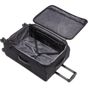 American Tourister 142352-1041 4 KIX 2.0 Expandable Softside Luggage with Spinner Wheels, Black, 20