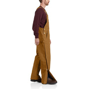 Carhartt Men's Loose Fit Firm Duck Insulated Bib Overall, Brown, XX-Large, 106672