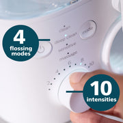 Philips Sonicare Power Flosser 7000, Quad-Stream Water Flosser, 4 Modes, 10 Intensities, 600ml Reservoir, White, HX3911/30