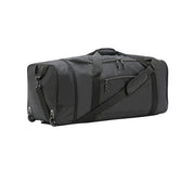 Travelers Club Luggage PG96-170-028-37 Protege 32-Inch Large Compactible Rolling Duffel Bag, Weather-Resistant 600D Polyester, 91.2-Liter Capacity, Built-In In-Line Skate Wheels, Adjustable Shoulder Strap, Gray
