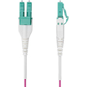 StarTech.com 2m (6.6ft) LC to LC (UPC) OM4 Multimode Fiber Optic Cable, White