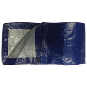 Ozark Trail Medium-Duty Tarpaulin, Durable 5 Mil Polyethylene, Reinforced Hems with Polypropylene Rope, Polycarbonate Grommets Every 38 Inches, Waterproof, Tear-Resistant, 24' x 40', Blue and Silver