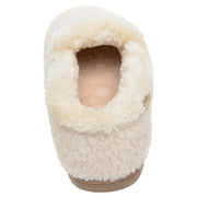 Minnetonka Moccasin Dina Slippers for Ladies - Cream - M(6.5-7.5)