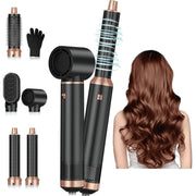 PKALQ 5 in 1 Hair Styling Tool Blow Dryer Brush with Air-Wrapping Technology, Negative Ion, Detachable Hot Air Brush