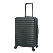 Protege PG25-GRY-20IN Vacationer 20-inch Carry-on Expandable Hardside Luggage Suitcase With 360-Spinner Wheels and Divider Pockets, Silver