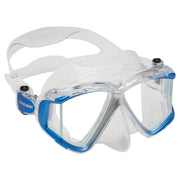 Cressi Liberty Quattro Scuba Diving and Snorkeling Mask - Clear/Blue